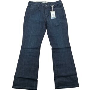 Levis 515 Bootcut Jeans Womens 14M Dark Wash Blue Mid Rise City Slicker Y2K NEW